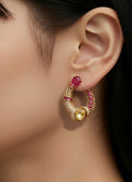 Ruby ad earrings