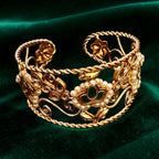 Emerald green with kundan bracelet