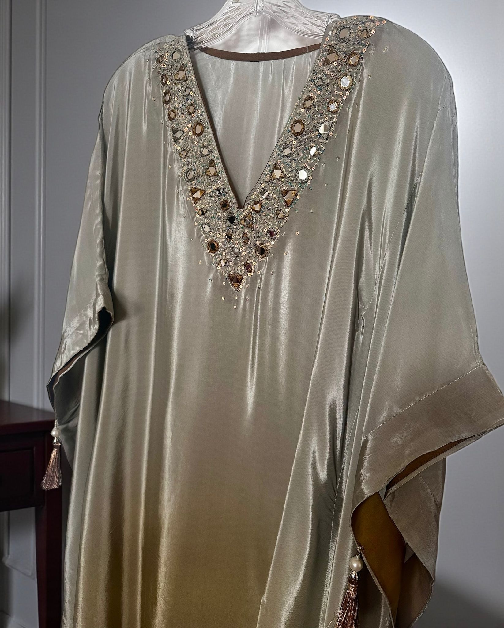 Grey ombre kaftaan set