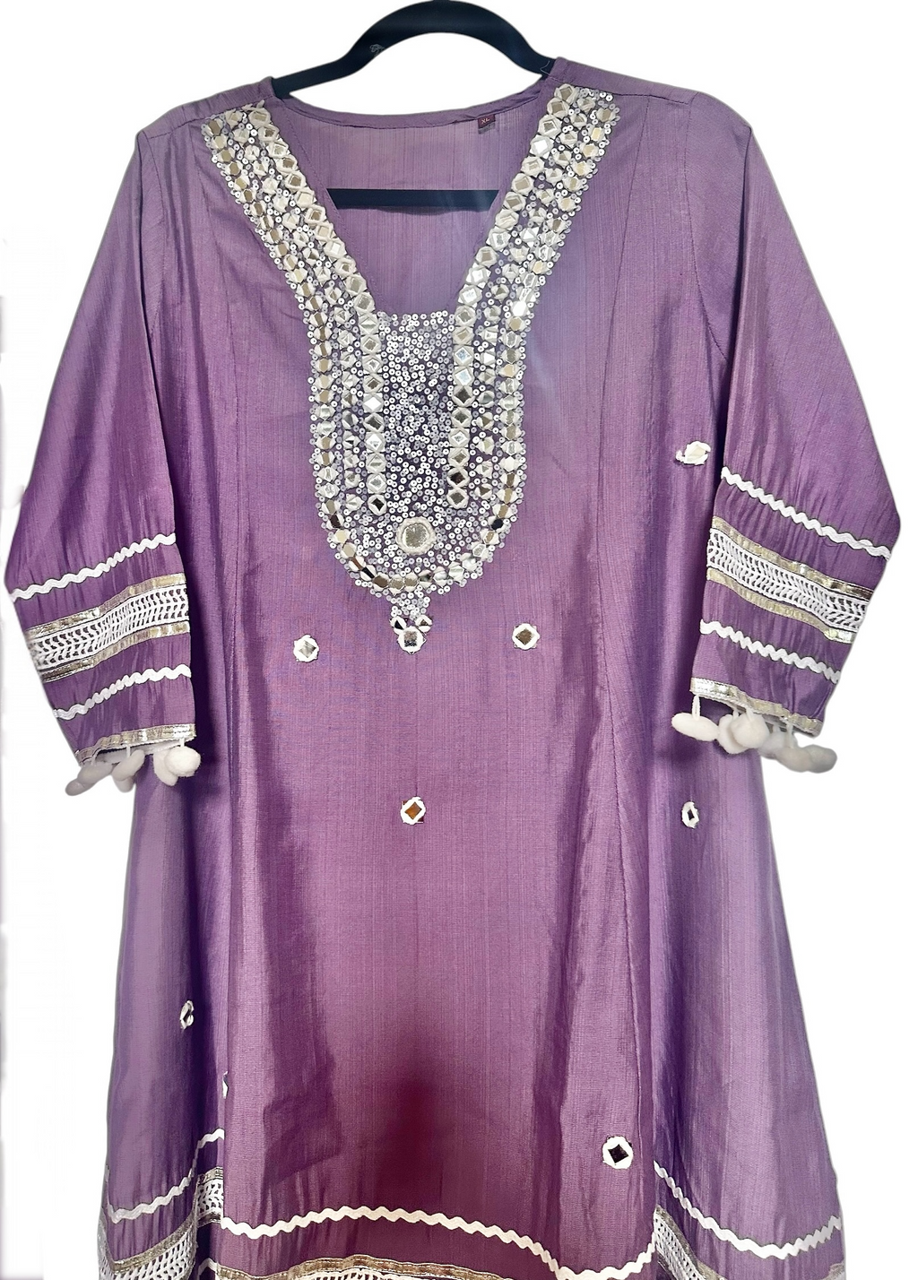 Purple cotton suit