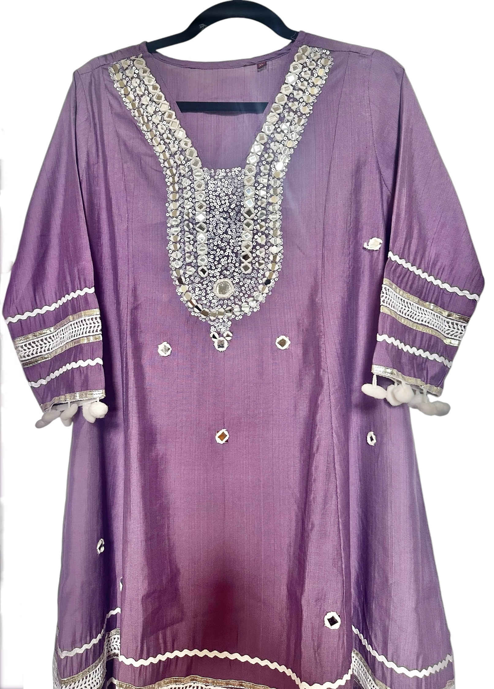 Purple cotton suit