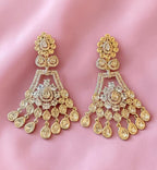 Clear Polki earrings