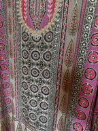 Taupe n pink color salwaar suit