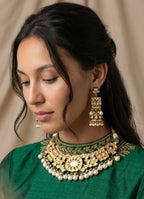 Clear kundan set
