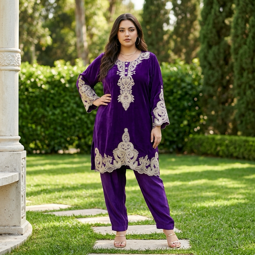 Purple co- ord set