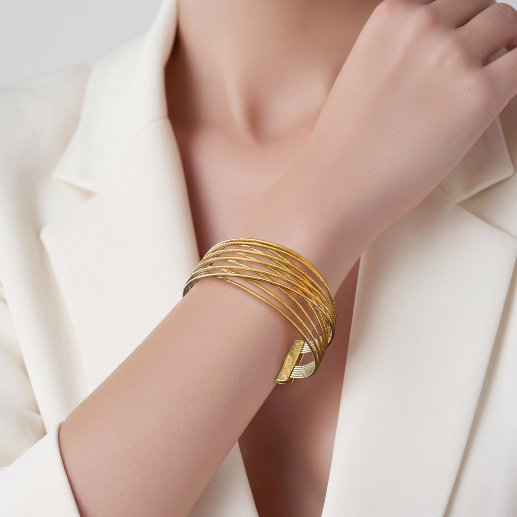 Gold finish bracelet