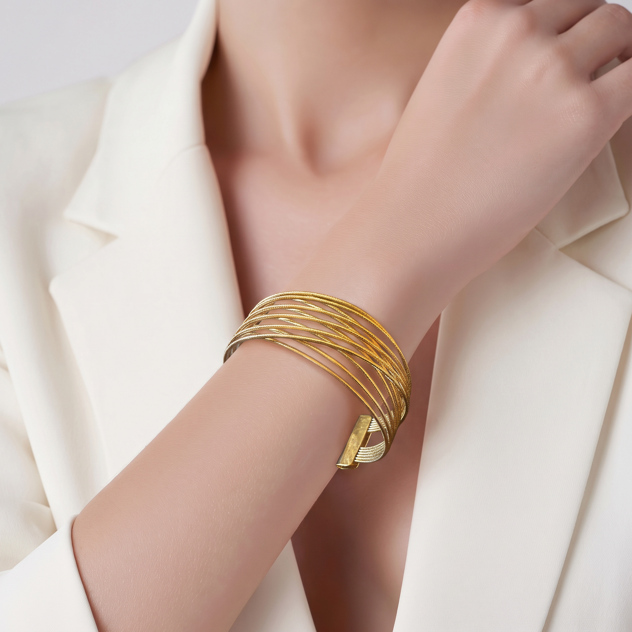 Gold finish bracelet