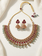 Ruby n blue stone set