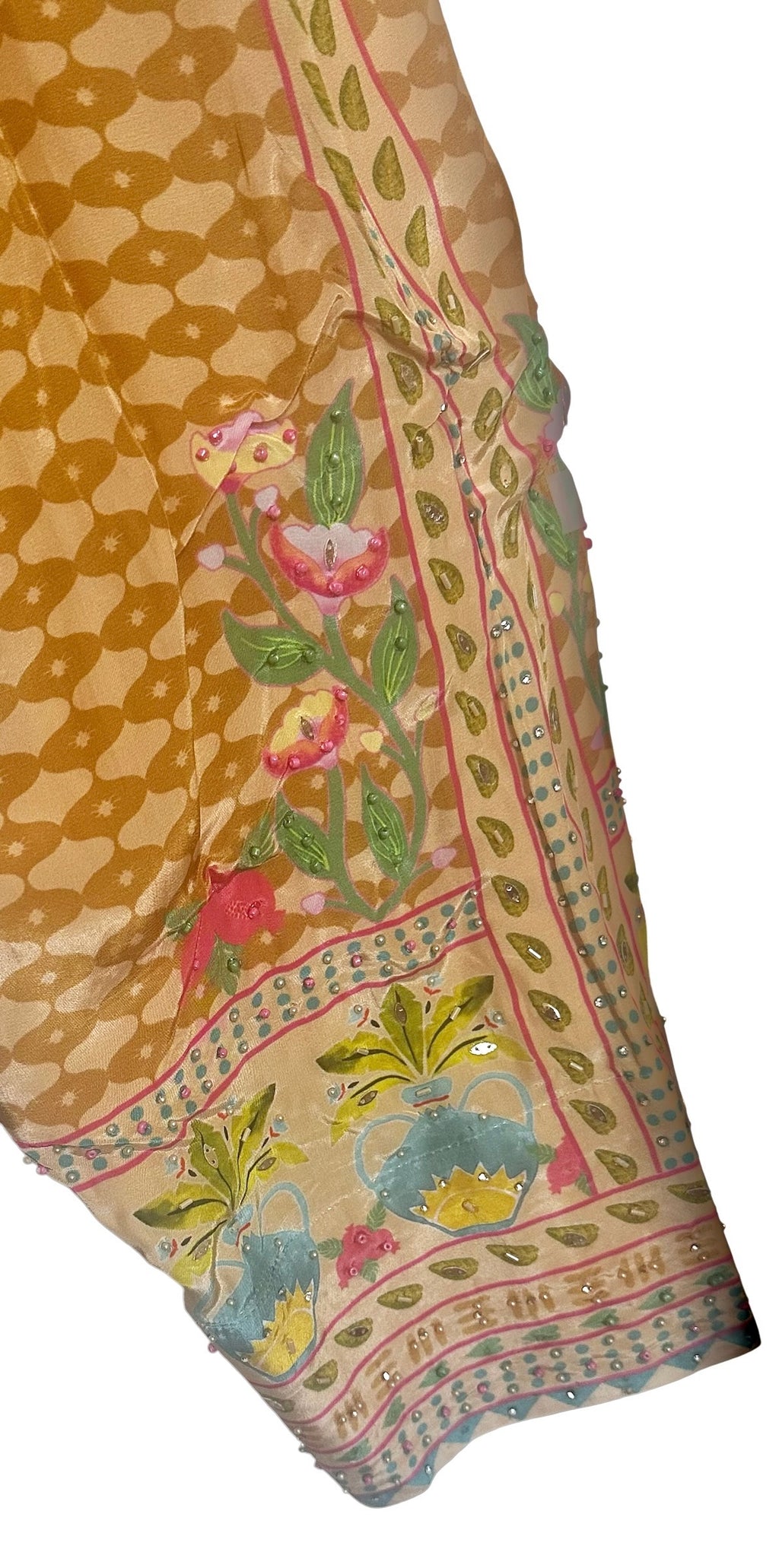 Yellow n pink printed co- ord set