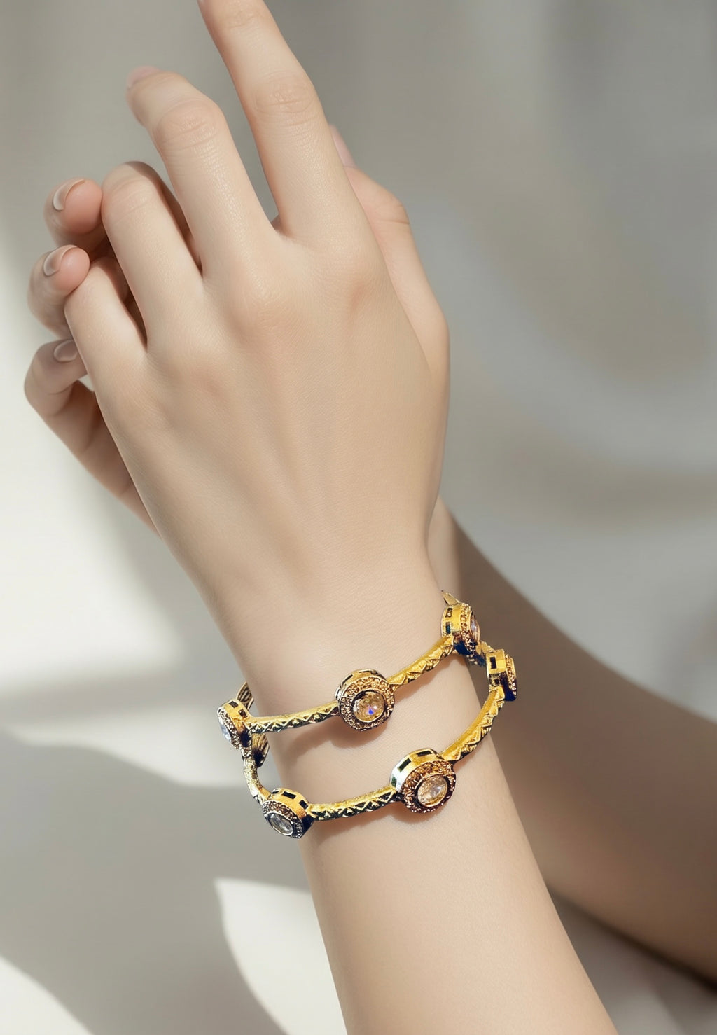 Polki bangles