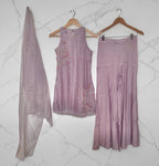 Lavender palazzo suit