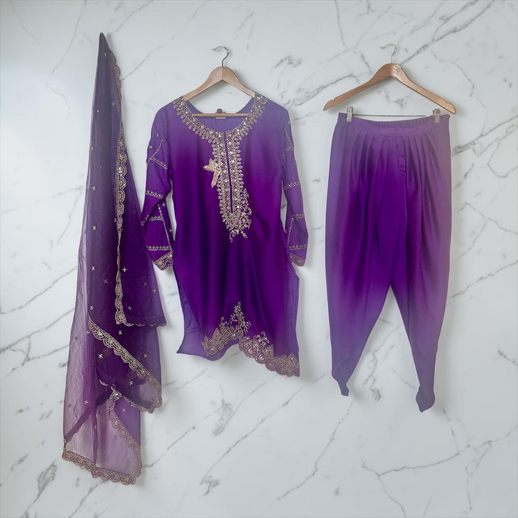 Purple tulip suit set