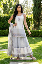 Blue n white garara suit