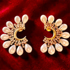 White pearls ad studs