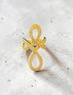 Gold finish ring
