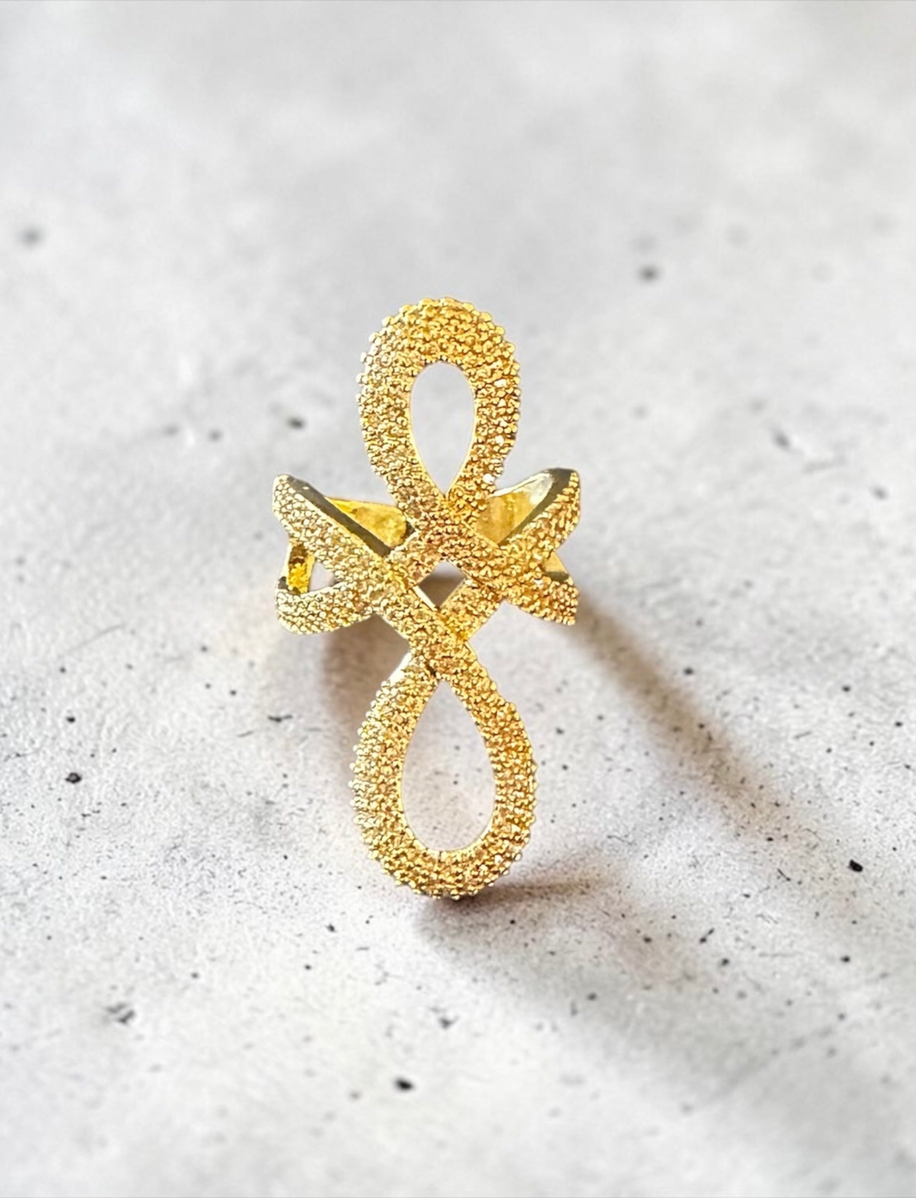 Gold finish ring