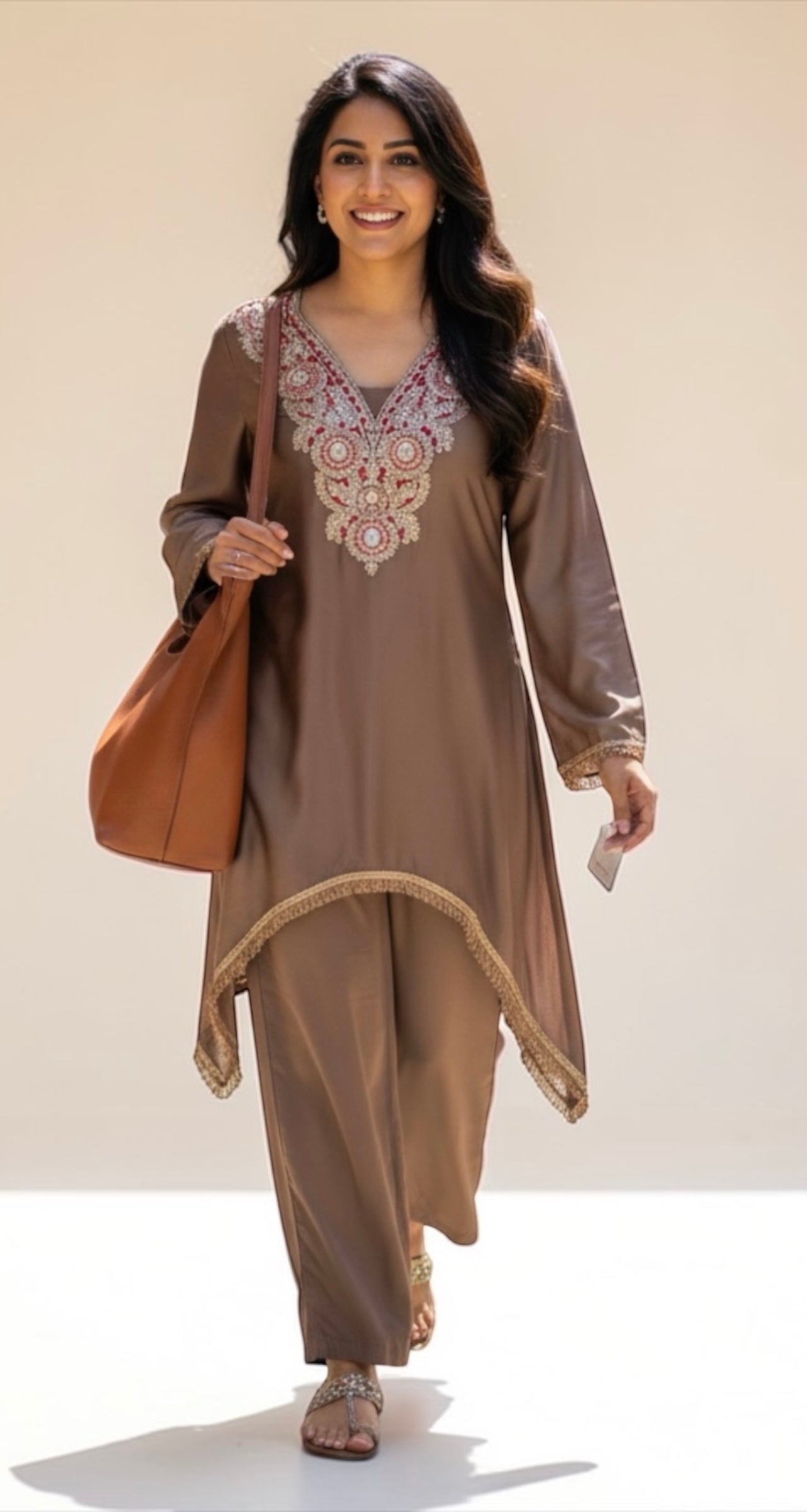 Taupe colored co-ord set