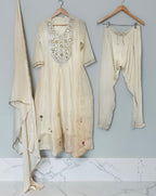 Ivory a-line suit