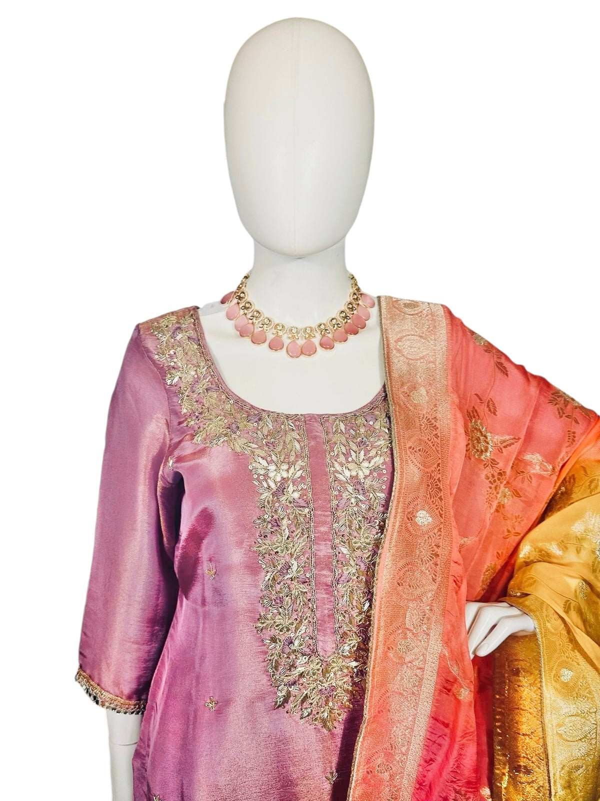 Mauve Sharara suit