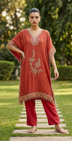 Rustish orange kaftaan set