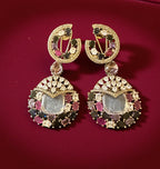 Multi-stone ad earrings