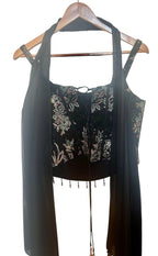 Black corset fusion set