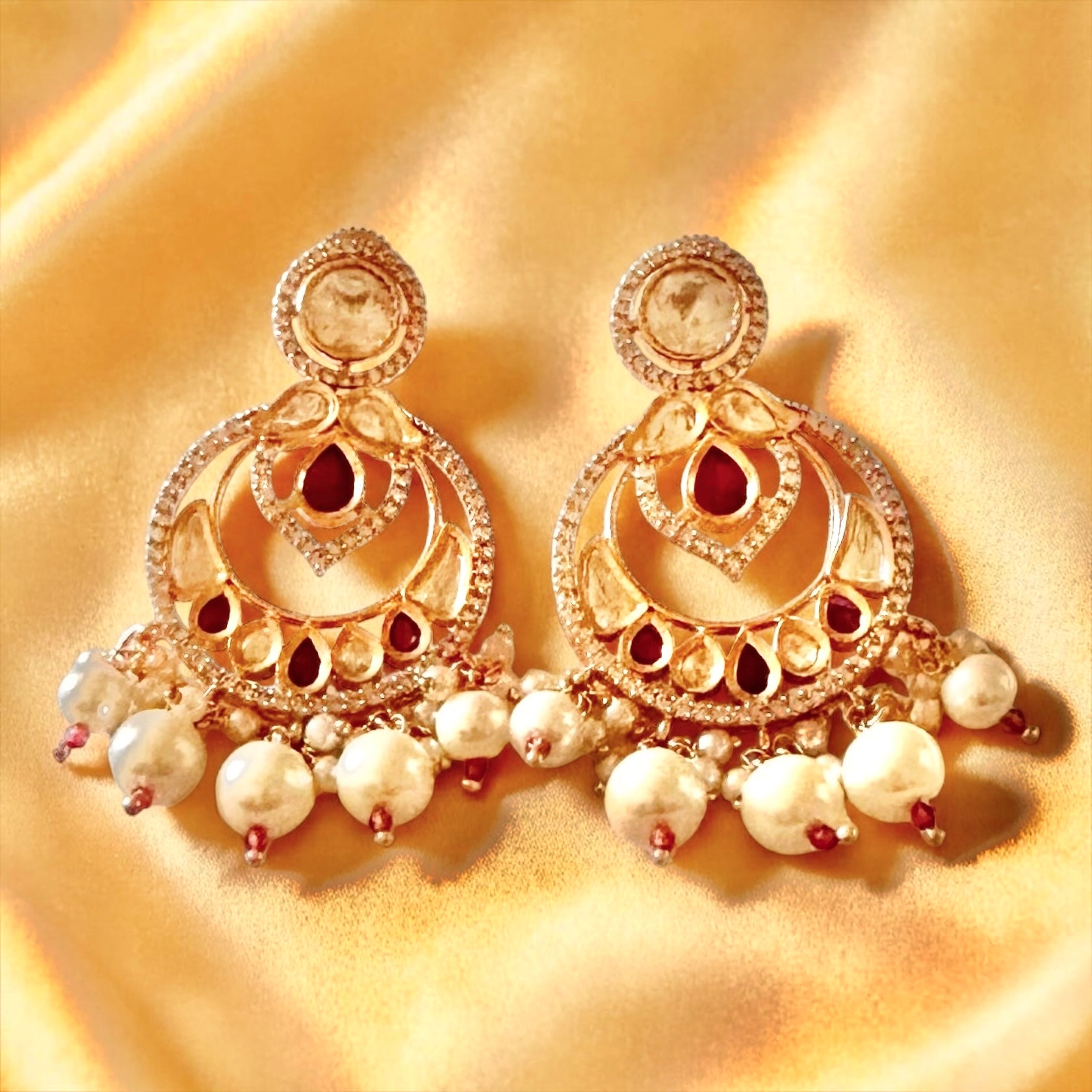 Ruby ad earrings