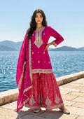 Fuchsia n Orange garara set