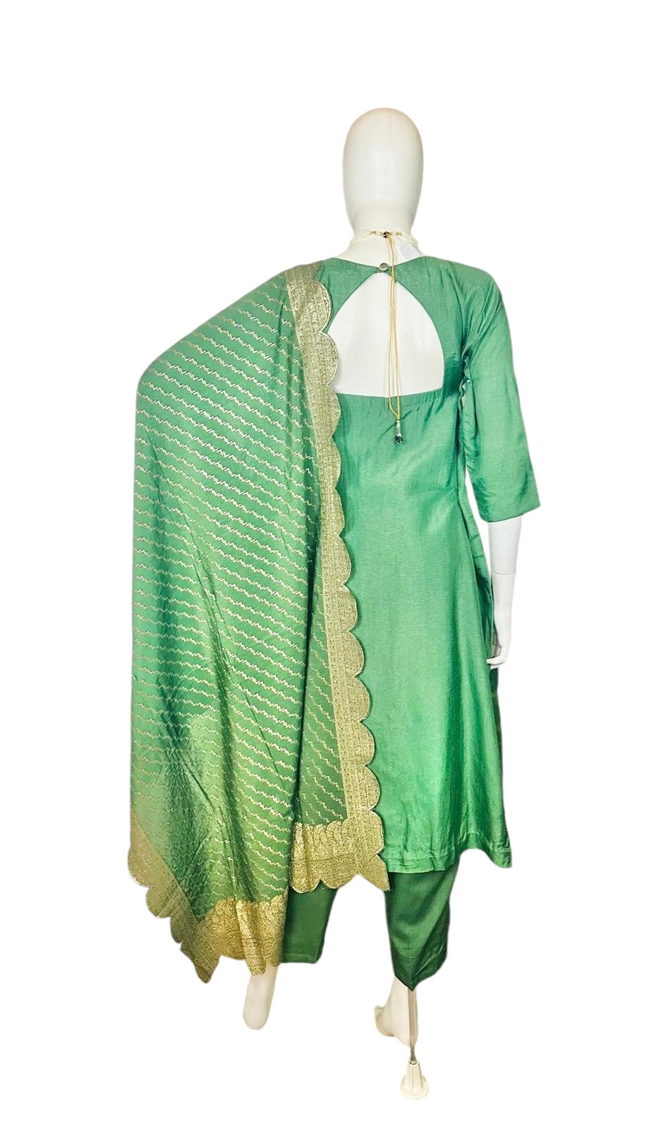 Green gharchola suit