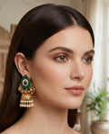 Emerald green jhumkaas