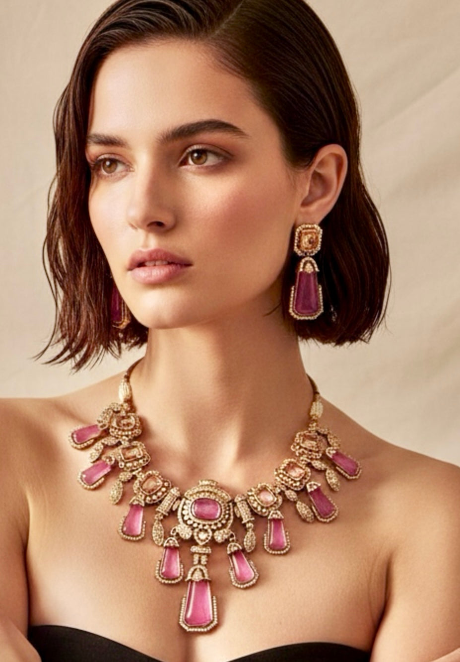 Fuchsia diamente set