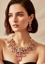 Fuchsia diamente set
