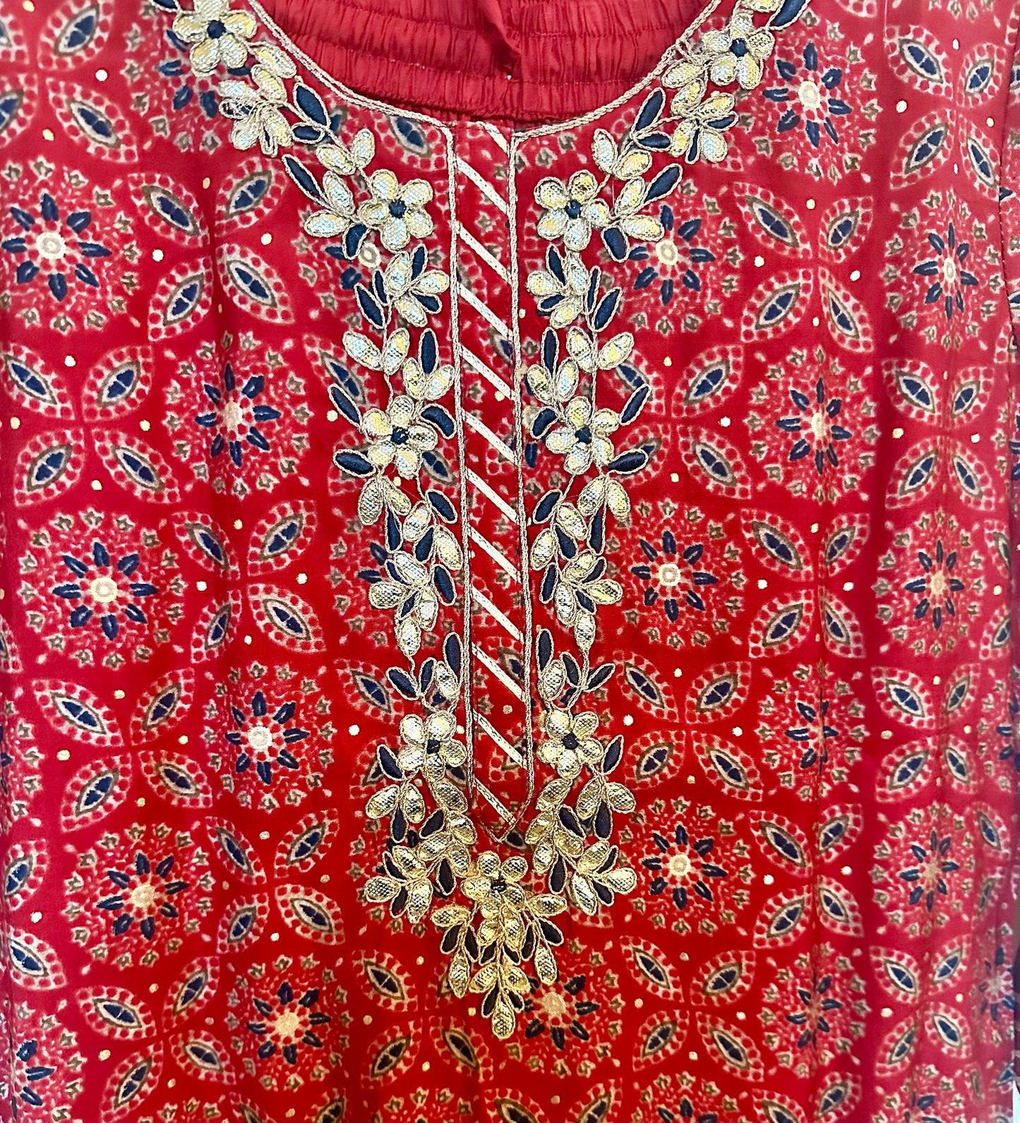 Maroonish red sharara suit