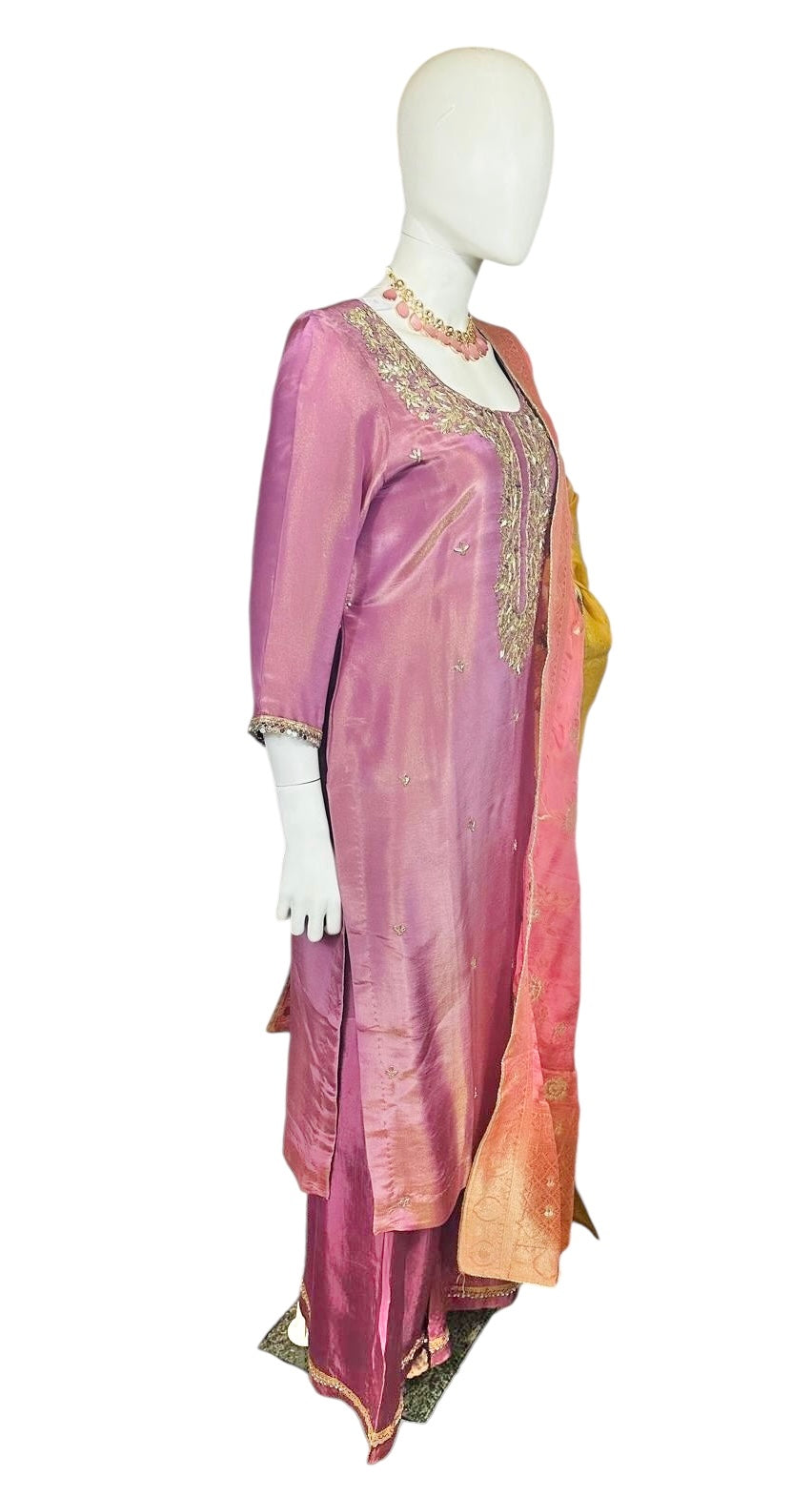 Purple Sharara set