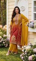 Yellow ombre suit