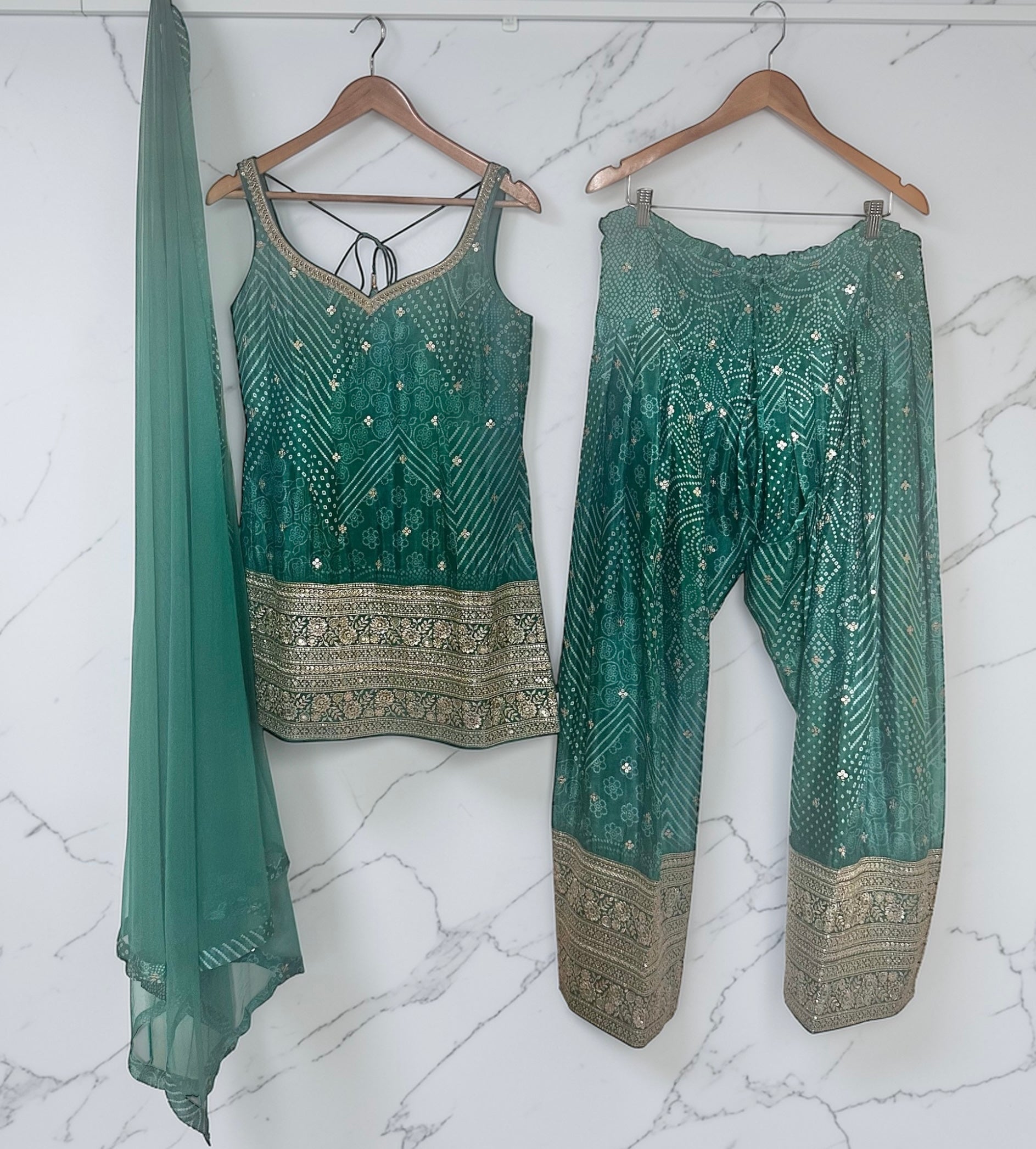 Green bandini suit