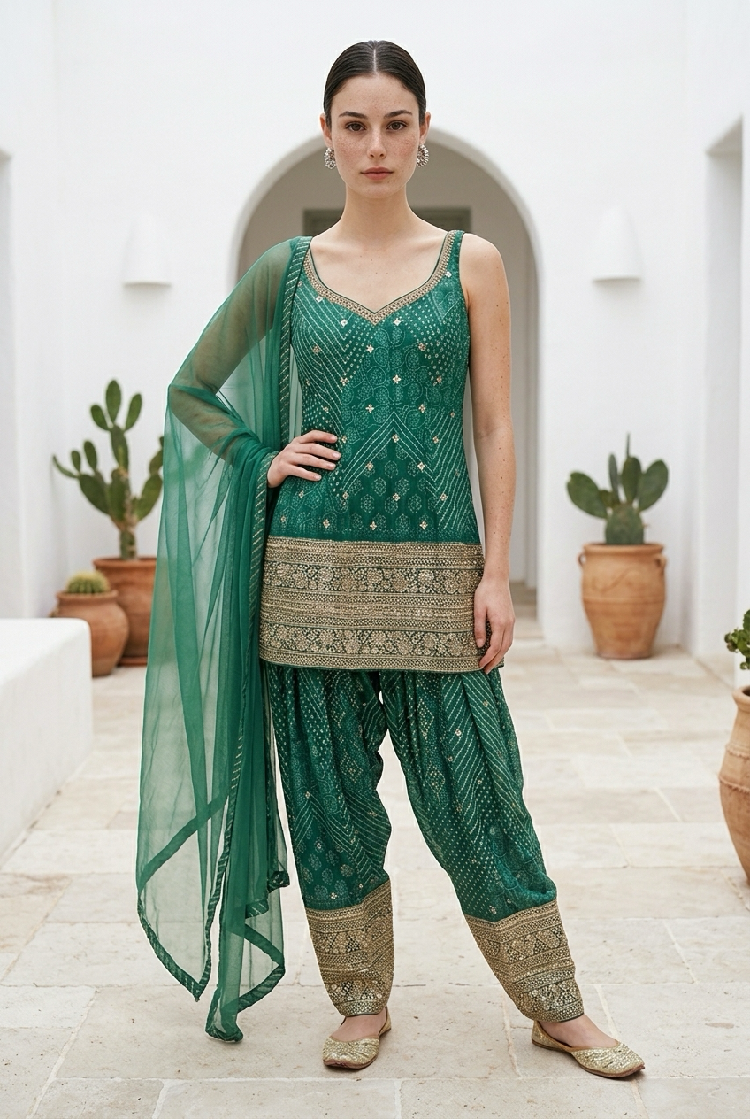 Green bandini suit