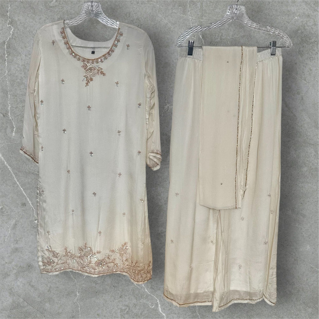 White Sharara suit