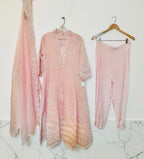 Light pink muslin suit
