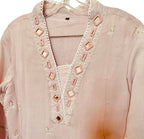 Light pink muslin suit