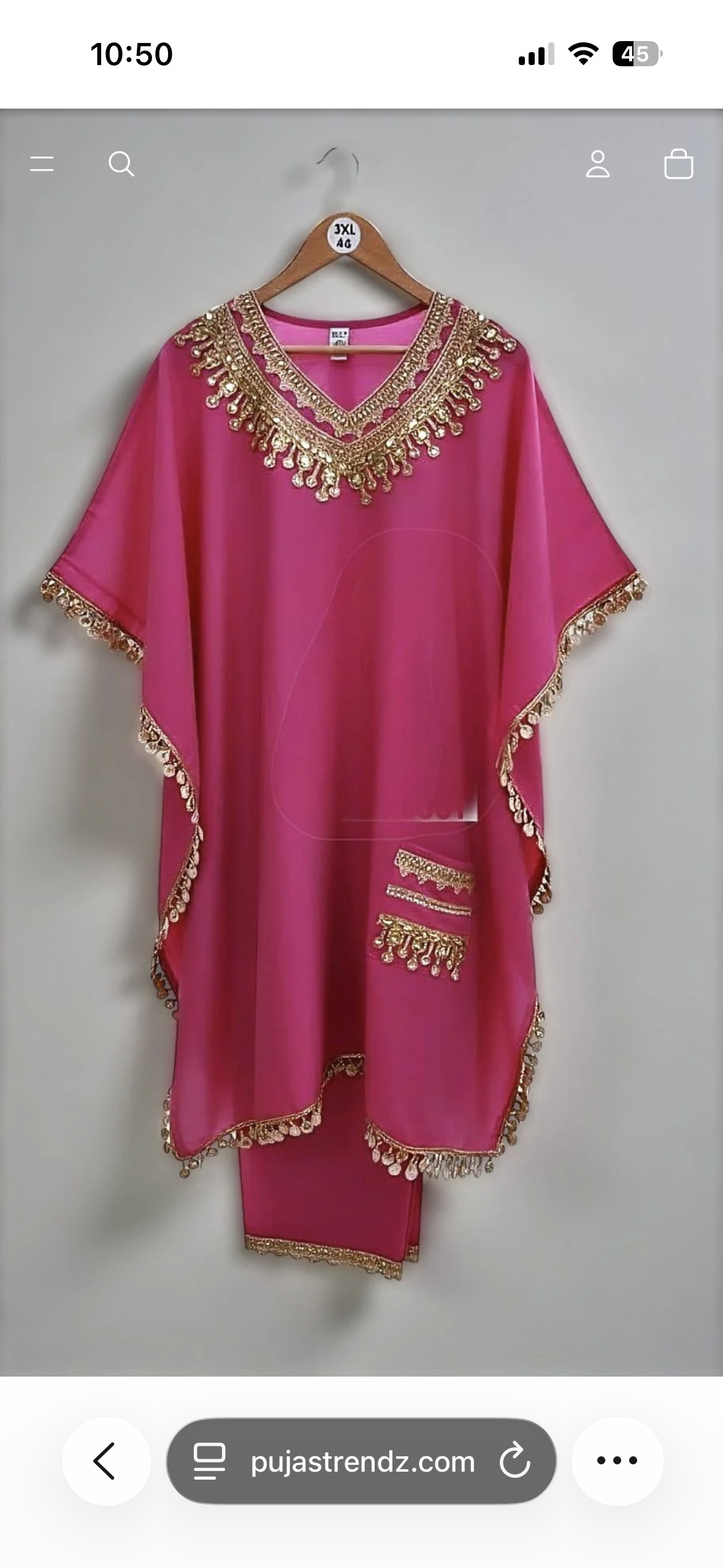 Dark pink kaftaan set