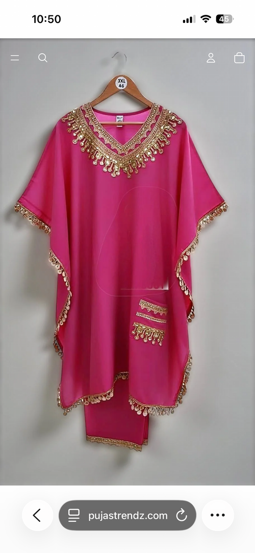 Dark pink kaftaan set