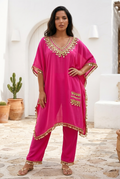 Dark pink kaftaan set