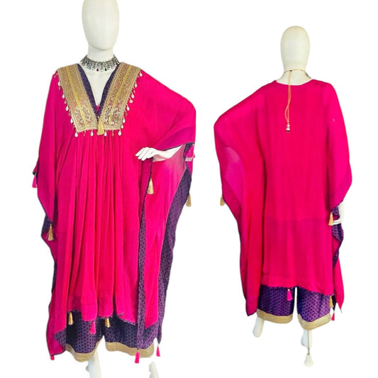 Fuchsia/purple kaftaan set