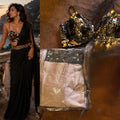 Nude stitched saree