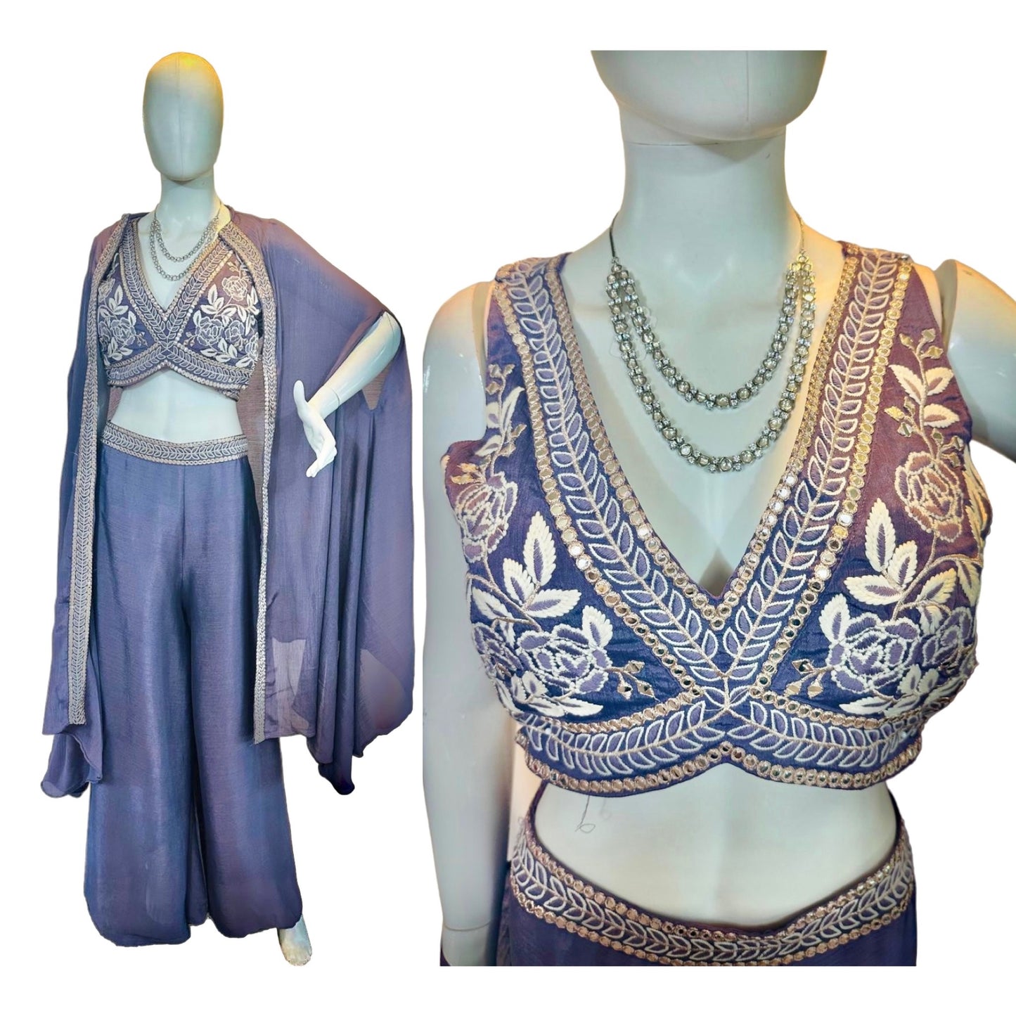 Lavender fusion palazzo set