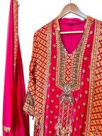Hot pink garara suit