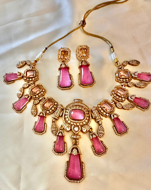 Fuchsia diamente set
