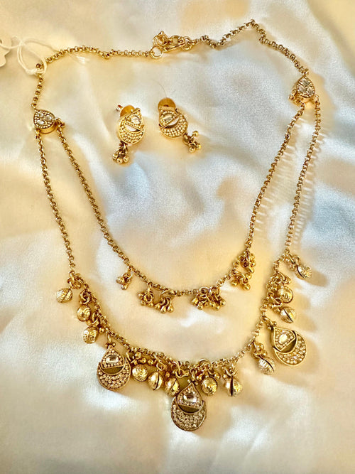 2-layered necklace set