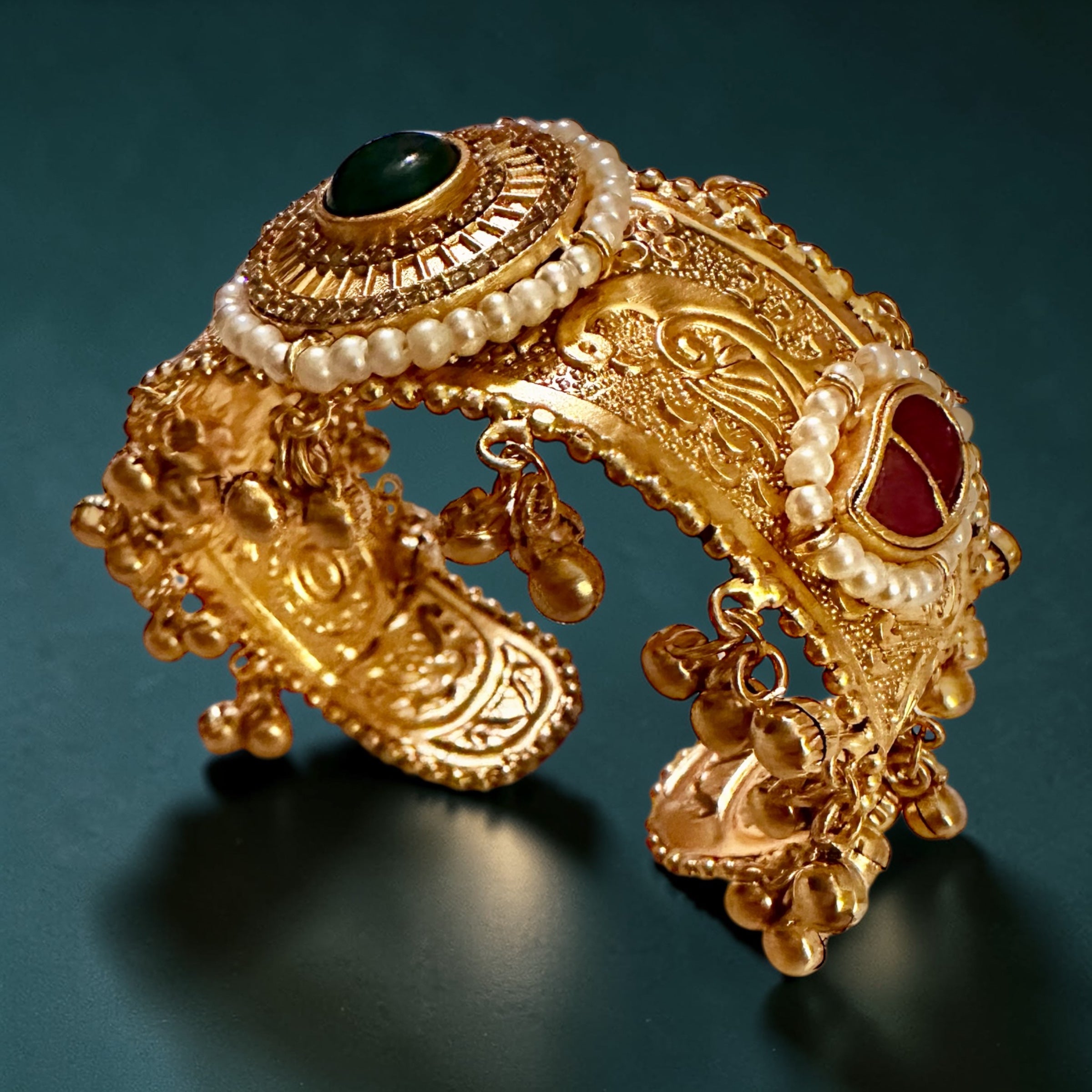 Black n Ruby stone bracelet